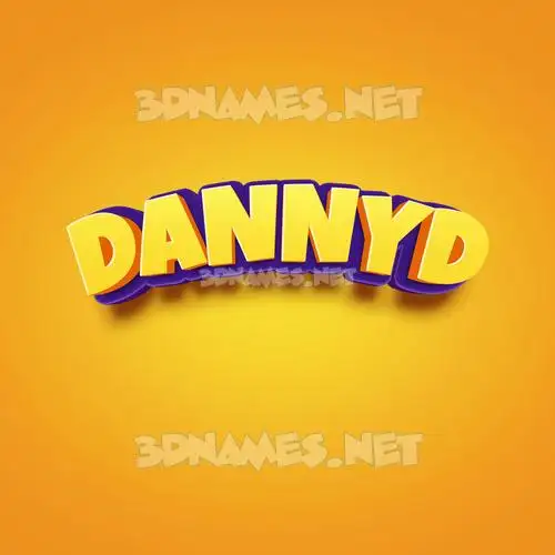 dannyd in Orange Toon style - 3D name wallpaper dannyd in Orange Toon style - 3D name wallpaper