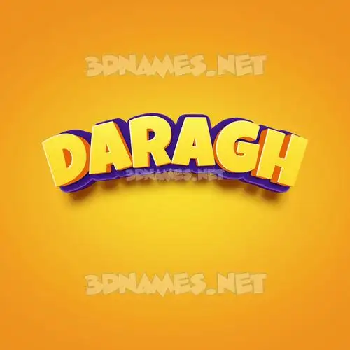 daragh in Orange Toon style - 3D name wallpaper daragh in Orange Toon style - 3D name wallpaper