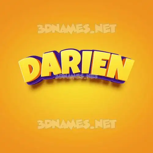 darien in Orange Toon style - 3D name wallpaper darien in Orange Toon style - 3D name wallpaper