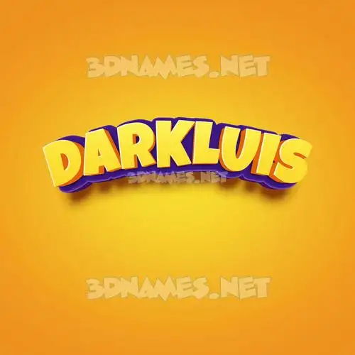 darkluis in Orange Toon style - 3D name wallpaper darkluis in Orange Toon style - 3D name wallpaper