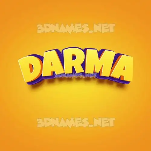 darma in Orange Toon style - 3D name wallpaper darma in Orange Toon style - 3D name wallpaper