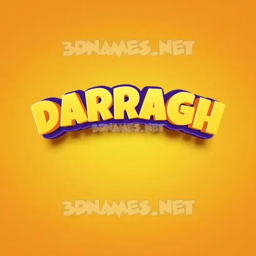 darragh in Orange Toon style - 3D name wallpaper darragh in Orange Toon style - 3D name wallpaper
