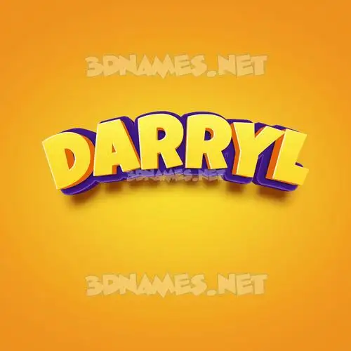 darryl in Orange Toon style - 3D name wallpaper darryl in Orange Toon style - 3D name wallpaper