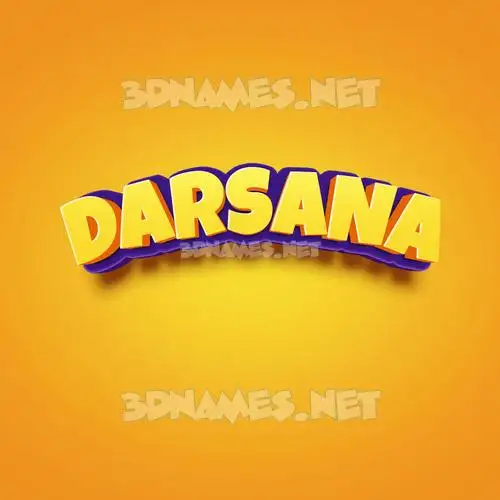 darsana in Orange Toon style - 3D name wallpaper darsana in Orange Toon style - 3D name wallpaper