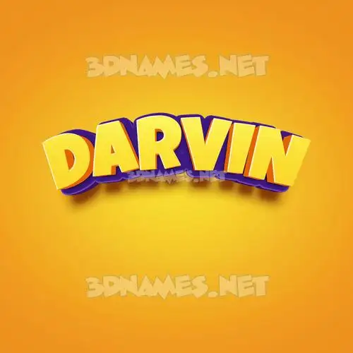 darvin in Orange Toon style - 3D name wallpaper darvin in Orange Toon style - 3D name wallpaper