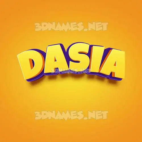 dasia in Orange Toon style - 3D name wallpaper dasia in Orange Toon style - 3D name wallpaper