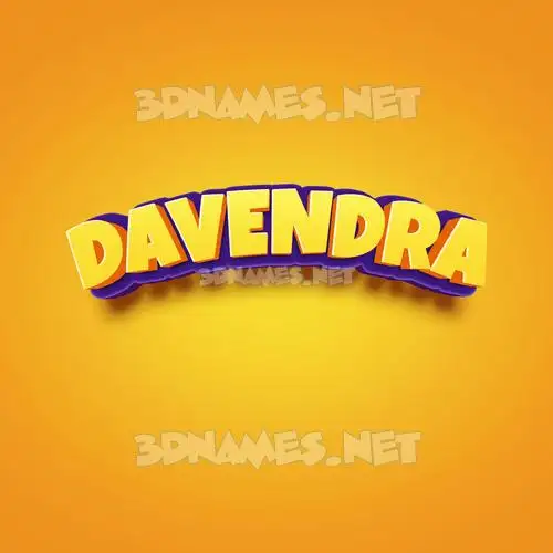 davendra in Orange Toon style - 3D name wallpaper davendra in Orange Toon style - 3D name wallpaper