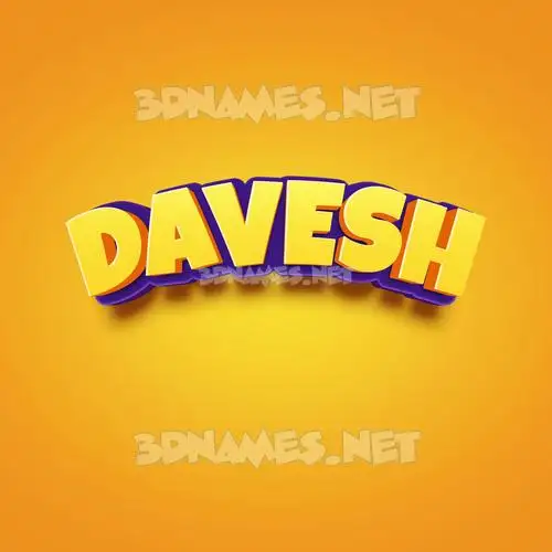 davesh in Orange Toon style - 3D name wallpaper davesh in Orange Toon style - 3D name wallpaper