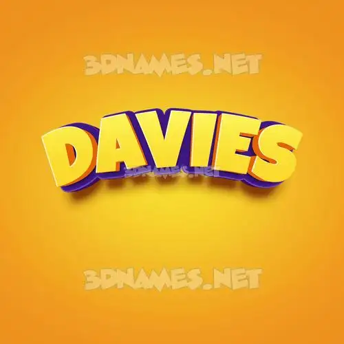 davies in Orange Toon style - 3D name wallpaper davies in Orange Toon style - 3D name wallpaper