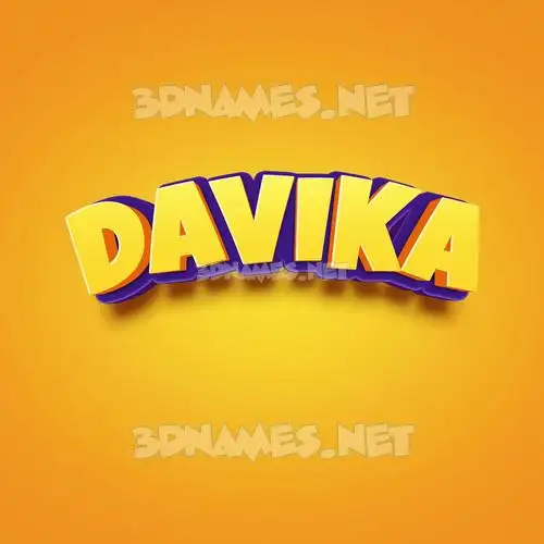 davika in Orange Toon style - 3D name wallpaper davika in Orange Toon style - 3D name wallpaper