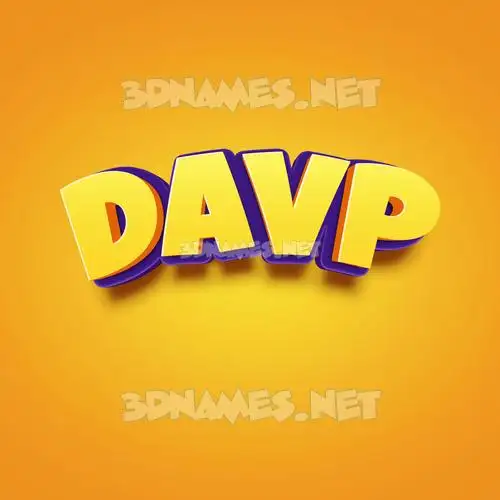 davp in Orange Toon style - 3D name wallpaper davp in Orange Toon style - 3D name wallpaper