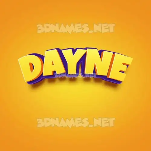 dayne in Orange Toon style - 3D name wallpaper dayne in Orange Toon style - 3D name wallpaper
