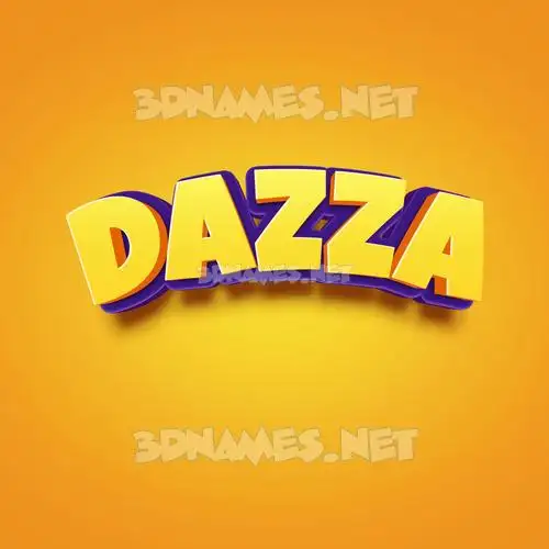 dazza in Orange Toon style - 3D name wallpaper dazza in Orange Toon style - 3D name wallpaper