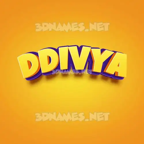 ddivya in Orange Toon style - 3D name wallpaper ddivya in Orange Toon style - 3D name wallpaper