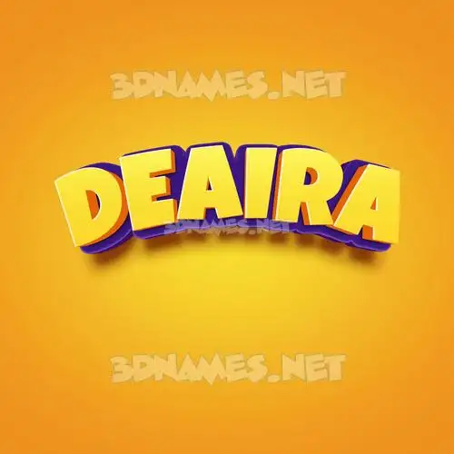 deaira in Orange Toon style - 3D name wallpaper deaira in Orange Toon style - 3D name wallpaper