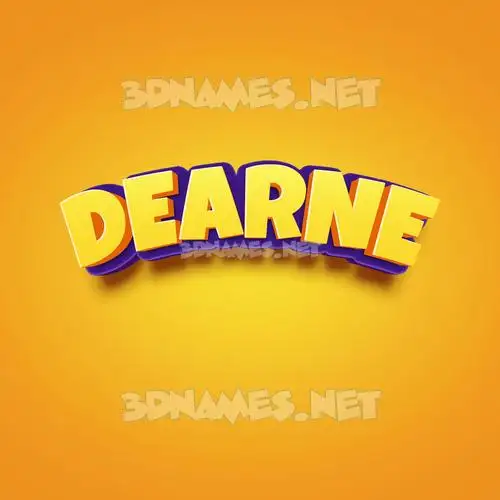 dearne in Orange Toon style - 3D name wallpaper dearne in Orange Toon style - 3D name wallpaper