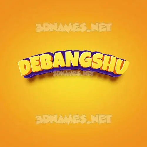 debangshu in Orange Toon style - 3D name wallpaper debangshu in Orange Toon style - 3D name wallpaper