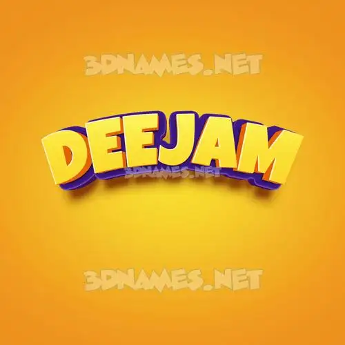deejam in Orange Toon style - 3D name wallpaper deejam in Orange Toon style - 3D name wallpaper