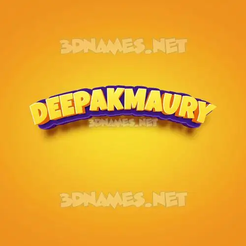 deepakmaury in Orange Toon style - 3D name wallpaper deepakmaury in Orange Toon style - 3D name wallpaper
