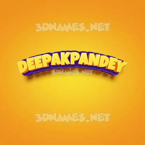 deepakpandey in Orange Toon style - 3D name wallpaper deepakpandey in Orange Toon style - 3D name wallpaper