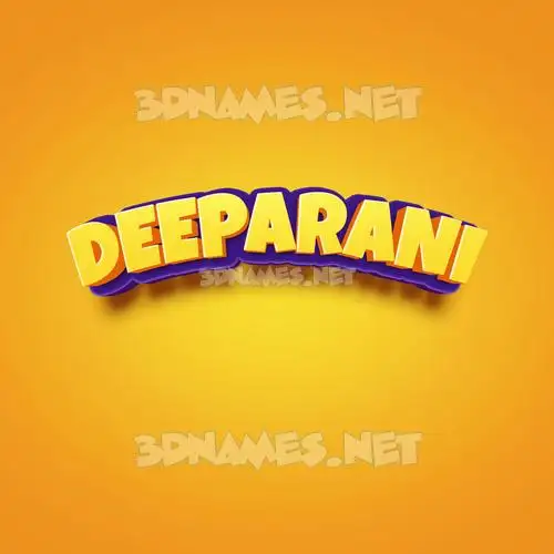 deeparani in Orange Toon style - 3D name wallpaper deeparani in Orange Toon style - 3D name wallpaper