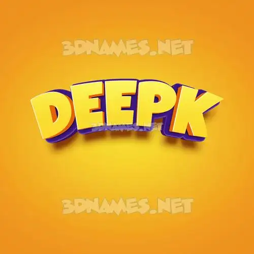 deepk in Orange Toon style - 3D name wallpaper deepk in Orange Toon style - 3D name wallpaper