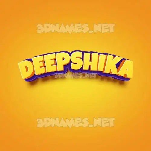 deepshika in Orange Toon style - 3D name wallpaper deepshika in Orange Toon style - 3D name wallpaper