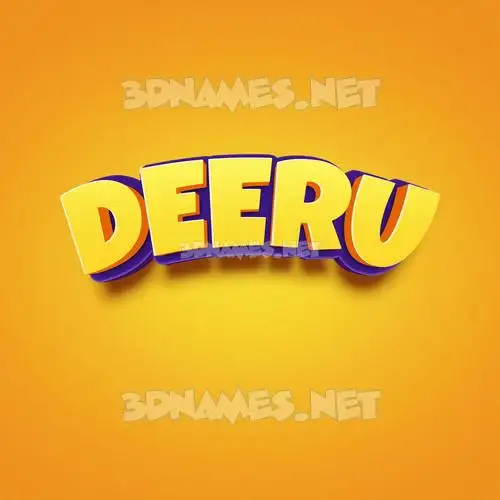 deeru in Orange Toon style - 3D name wallpaper deeru in Orange Toon style - 3D name wallpaper