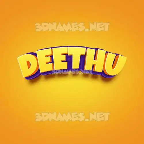 deethu in Orange Toon style - 3D name wallpaper deethu in Orange Toon style - 3D name wallpaper