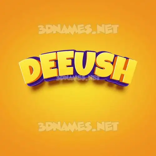 deeush in Orange Toon style - 3D name wallpaper deeush in Orange Toon style - 3D name wallpaper