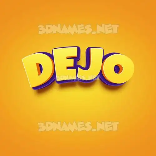 dejo in Orange Toon style - 3D name wallpaper dejo in Orange Toon style - 3D name wallpaper