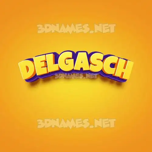 delgasch in Orange Toon style - 3D name wallpaper delgasch in Orange Toon style - 3D name wallpaper