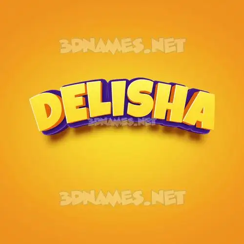 delisha in Orange Toon style - 3D name wallpaper delisha in Orange Toon style - 3D name wallpaper