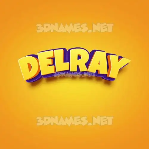 delray in Orange Toon style - 3D name wallpaper delray in Orange Toon style - 3D name wallpaper