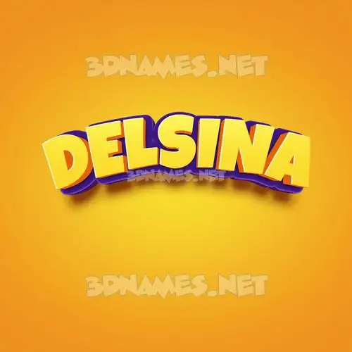 delsina in Orange Toon style - 3D name wallpaper delsina in Orange Toon style - 3D name wallpaper