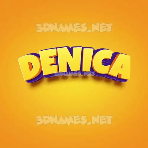 denica in Orange Toon style - 3D name wallpaper denica in Orange Toon style - 3D name wallpaper