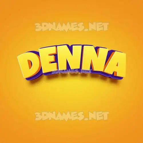 denna in Orange Toon style - 3D name wallpaper denna in Orange Toon style - 3D name wallpaper
