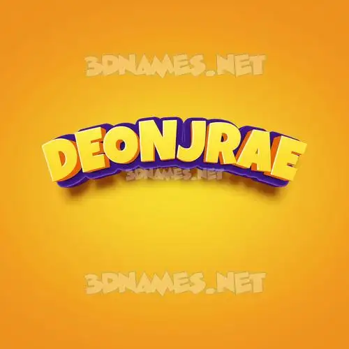 deonjrae in Orange Toon style - 3D name wallpaper deonjrae in Orange Toon style - 3D name wallpaper
