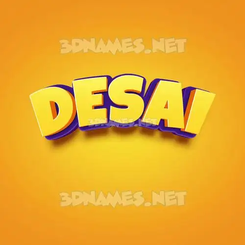 desai in Orange Toon style - 3D name wallpaper desai in Orange Toon style - 3D name wallpaper