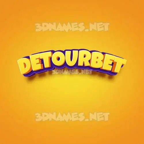 detourbet in Orange Toon style - 3D name wallpaper detourbet in Orange Toon style - 3D name wallpaper