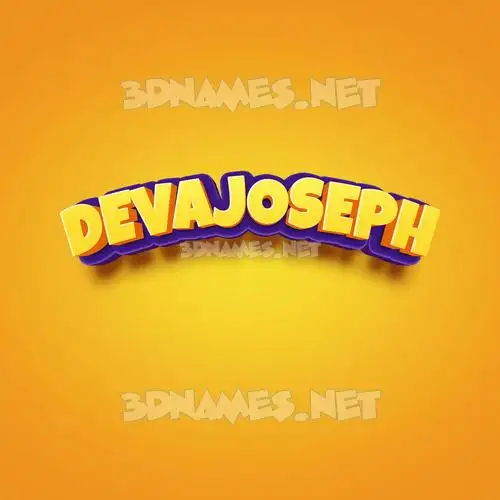 devajoseph in Orange Toon style - 3D name wallpaper devajoseph in Orange Toon style - 3D name wallpaper
