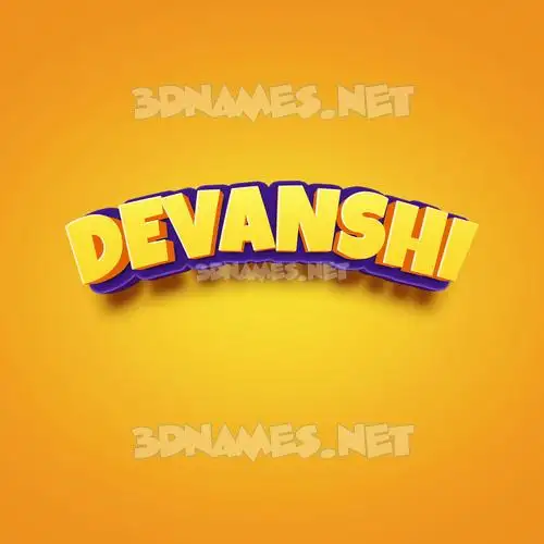 devanshi in Orange Toon style - 3D name wallpaper devanshi in Orange Toon style - 3D name wallpaper