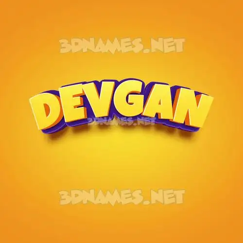 devgan in Orange Toon style - 3D name wallpaper devgan in Orange Toon style - 3D name wallpaper