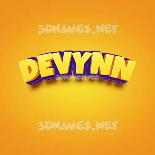 devynn in Orange Toon style - 3D name wallpaper devynn in Orange Toon style - 3D name wallpaper