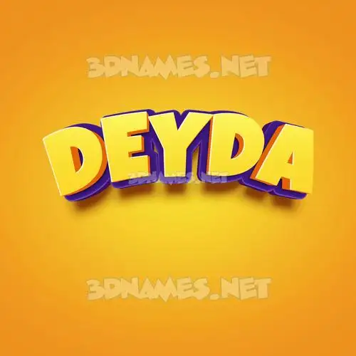 deyda in Orange Toon style - 3D name wallpaper deyda in Orange Toon style - 3D name wallpaper