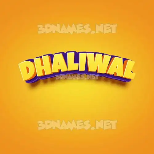 dhaliwal in Orange Toon style - 3D name wallpaper dhaliwal in Orange Toon style - 3D name wallpaper