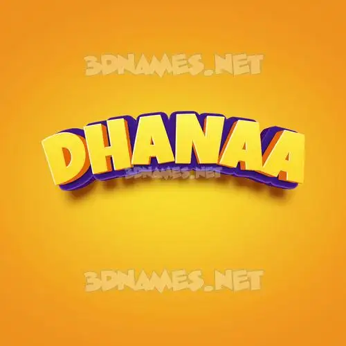 dhanaa in Orange Toon style - 3D name wallpaper dhanaa in Orange Toon style - 3D name wallpaper