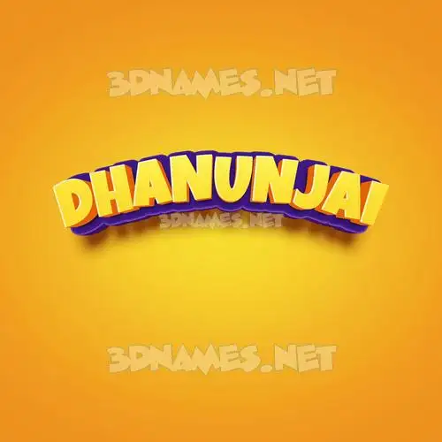 dhanunjai in Orange Toon style - 3D name wallpaper dhanunjai in Orange Toon style - 3D name wallpaper