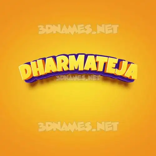 dharmateja in Orange Toon style - 3D name wallpaper dharmateja in Orange Toon style - 3D name wallpaper
