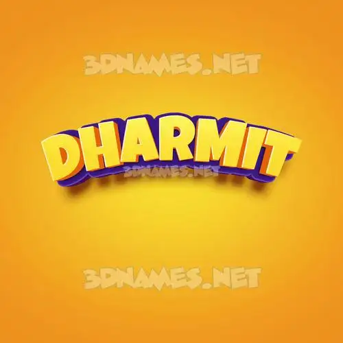 dharmit in Orange Toon style - 3D name wallpaper dharmit in Orange Toon style - 3D name wallpaper